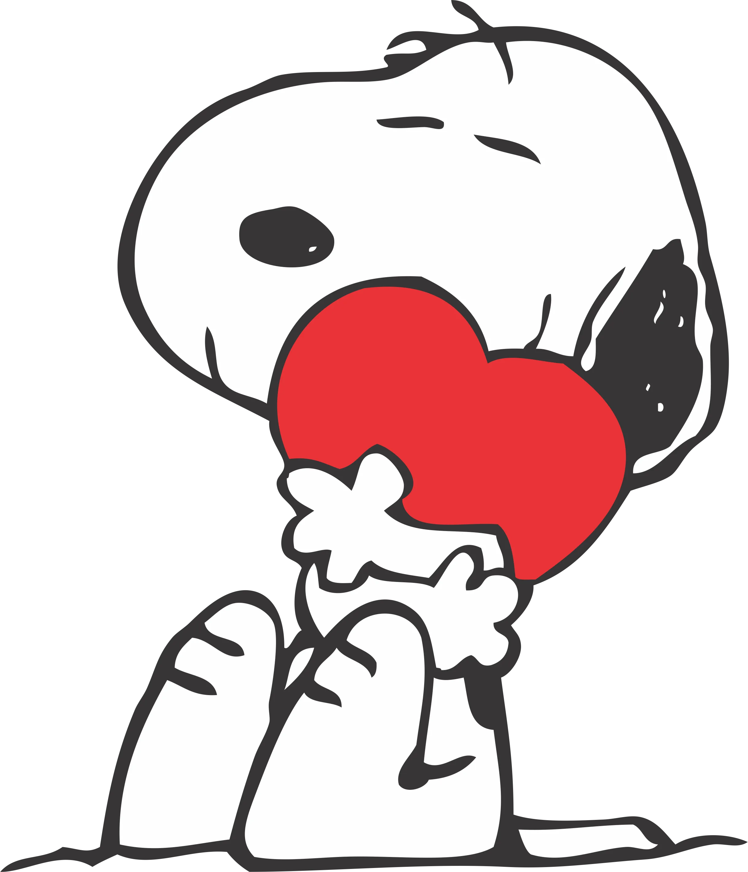 Snoopy pilot, flying high, Red Baron rivalry, cartoon PNG